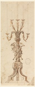 Projeto para um candelabro de Carlo Marchionni