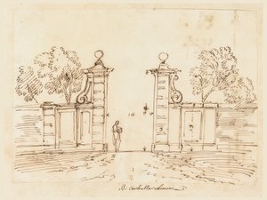 Projeto para um portão de uma vila de Carlo Marchionni