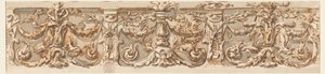 Desenho, Projeto de um Friso, ca. 1770 de Carlo Marchionni