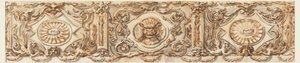Desenho, Projeto de um Friso, ca. 1770 de Carlo Marchionni