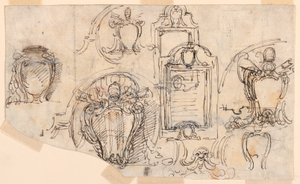 Desenho, esboços, 1740-58 de Carlo Marchionni