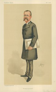 Major-General Sir Charles Warren, Bechuanaland, 6 de fevereiro de 1886, desenho animado da Vanity Fair de Carlo Pellegrini