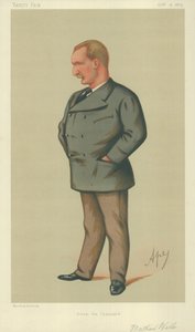 Sr. Matthew Webb, Swam the Channel, 9 de outubro de 1875, desenho animado da Vanity Fair de Carlo Pellegrini