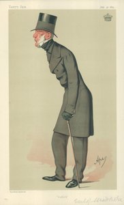 O conde de Stradbroke, Suffolk, 31 de julho de 1875, cartoon Vanity Fair de Carlo Pellegrini