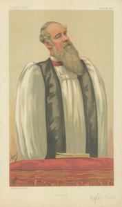 O Rev. João John Ryle, Bispo de Liverpool, Liverpool, 26 de março de 1881, desenho animado da Vanity Fair de Carlo Pellegrini