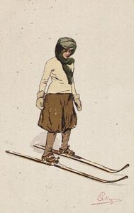 Esqui feminino (cor litho) de Carlo Pellegrini