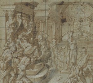 O martírio de Santa Catarina de Alexandria, 1560-70. de Carlo Portelli