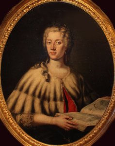 Retrato de Laura Bassi 1711-1778, meados do século XVIII.