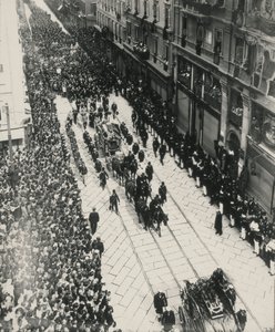 Funerais dos Arquiduques Franz Ferdinand da Áustria e sua esposa foram mortos em Sarajevo em 28 de julho