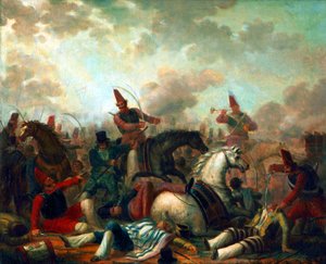 Combate de cavalaria na época de Rosas