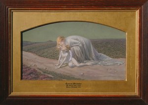 A esperança faz crescer o amor ferido (lápis e aguarela sobre papel) de Carlos Schwabe