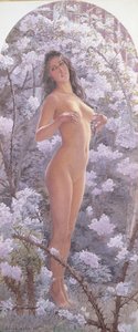 Nu entre flores