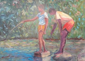 Pesca, 2014 (óleo sobre tela)