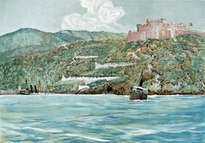 A entrada para o porto de Santiago, 7 de julho de 1898