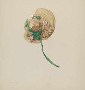 touca de palha para boneca de Carmel Wilson