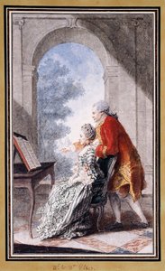 John Wilkes e Miss Gertrude Carmontelle, de Carmontelle