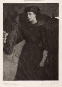 The Lady and Horse, 1887. de Caroline Amelia Powell