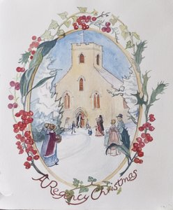 Regency Christmas, 2008 (wc no papel) de Caroline Hervey Bathurst