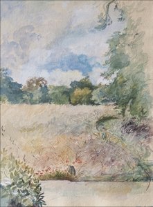 Verão de 2007 (pastel e wc no papel) de Caroline Hervey Bathurst