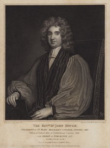 John Hough, bispo inglês e presidente do Magdalen College, Oxford