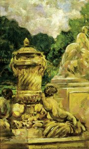 Jardim das Fontes em Nimes, França, 1911.