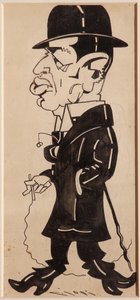 Sr. Cavallini (tinta preta sobre papel)