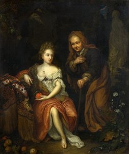 Vertumnus e Pomona de Caspar (follower of) Netscher