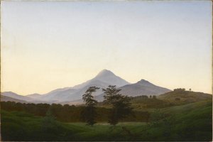 Paisagem da Boémia de Caspar David Friedrich
