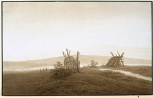 Caspar David Friedrich "Lago Tollense", cerca de 1806 de Caspar David Friedrich