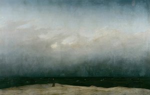 O monge à beira-mar. 1808-1810 de Caspar David Friedrich