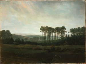 A tarde de Caspar David Friedrich