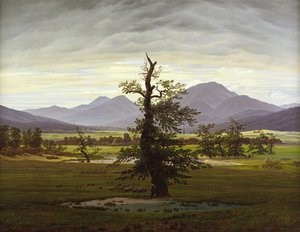 Árvore solitária de Caspar David Friedrich
