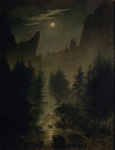 Alemão: Uttewalder Grund de Caspar David Friedrich