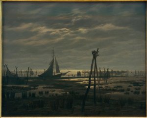 Praia pantanosa de Caspar David Friedrich