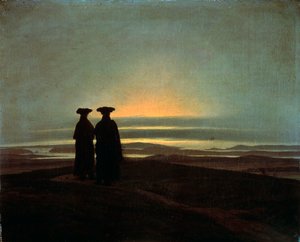 Irmãos do sol, entre 1830 e 1835. de Caspar David Friedrich