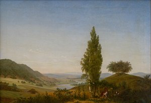 O Verão (Paisagem com um casal) de Caspar David Friedrich