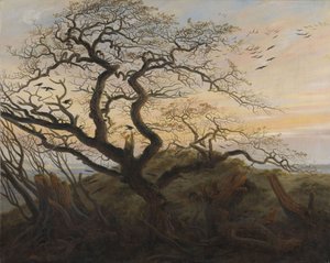 A árvore dos corvos de Caspar David Friedrich