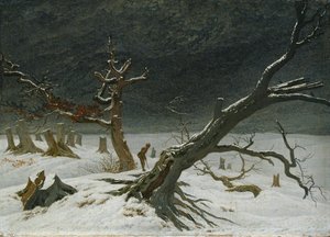 paisagem de inverno de Caspar David Friedrich