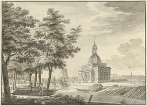 Vista do recém-construído Muiderpoort, 1771