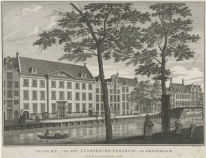 Vista do orfanato luterano em Amsterdã Vista, do Orfanato Luthersche, em Amsterdã (título no objeto)