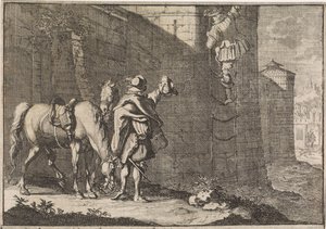 General Hans Georg von Arnim-Boitzenburg escapa da prisão através de um carregador de corda, 1638