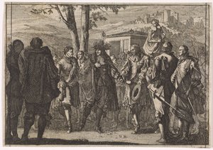 Rei Carlos I da Inglaterra é capturado pelos soldados ingleses, 1647
