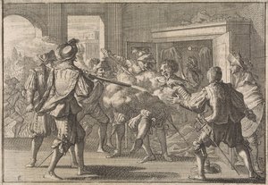 Miguel de Vasconcelos é descoberto num armário e assassinado por portugueses enfurecidos, 1640