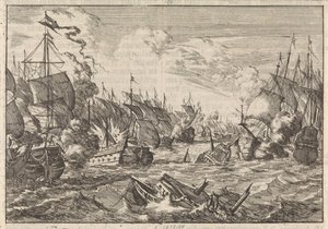 Batalha de Solebay, 1672 de Caspar Luyken