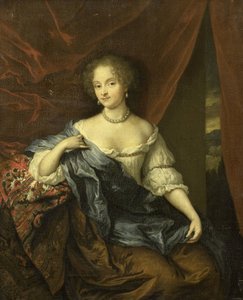 Retrato de uma mulher, possivelmente um membro da família van Citters de Caspar Netscher