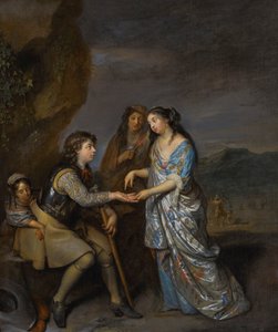 O prato da sorte de Caspar Netscher