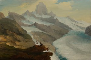 Vista do Bänisegg sobre o glaciar Lower Grindelwald. 1778