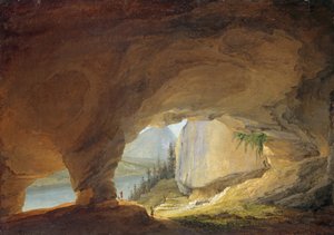 Vista da Caverna Beatus sobre o Lago de Thun, 1776