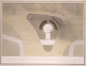 (Projeto para uma fonte, Ridgefield, Connecticut) de Cass Gilbert