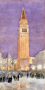 Campanário, Praça de São Marcos, Veneza, 1912.